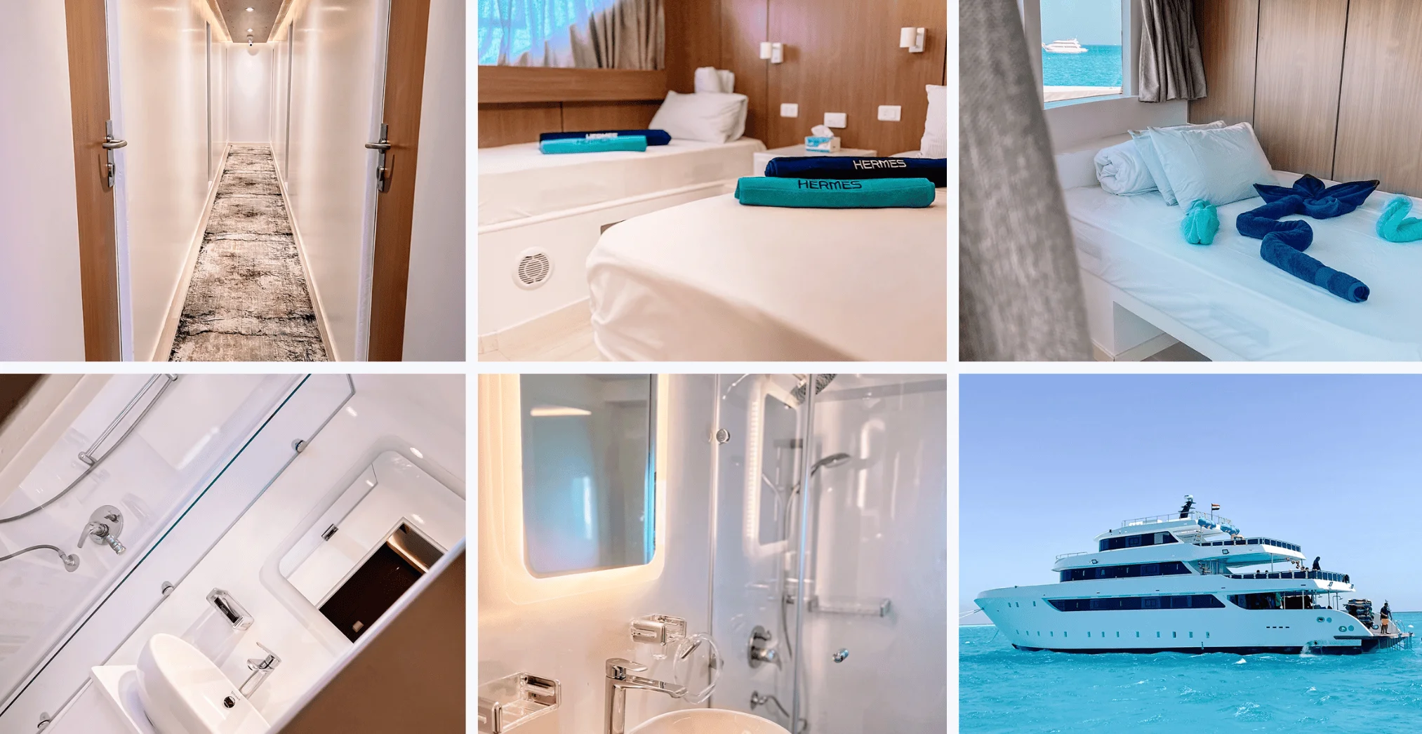 Kitesurfing in the Red Sea with desert mountains in background